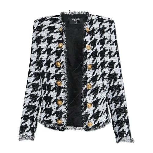 Jackets > Tweed Jackets - - Balmain - Modalova