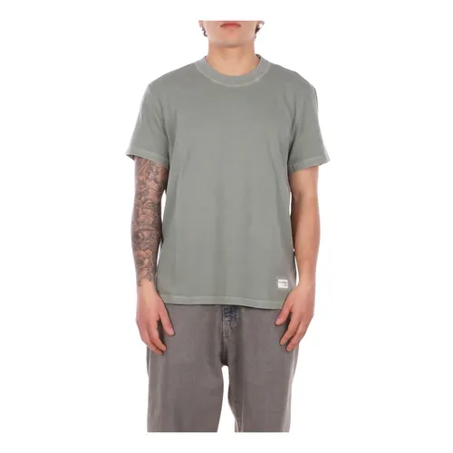 Fay - Tops > T-Shirts - Green - Fay - Modalova