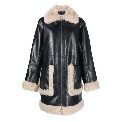Coats > Single-Breasted Coats - - Stand Studio - Modalova