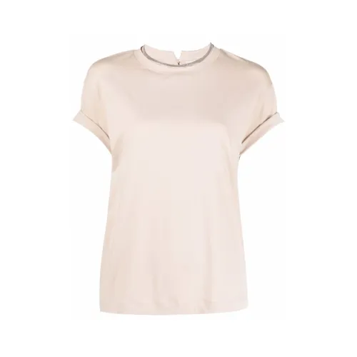 Tops > T-Shirts - - Brunello Cucinelli - Modalova