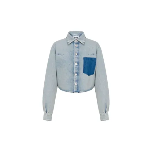 Blouses & Shirts > Denim Shirts - - Moschino - Modalova