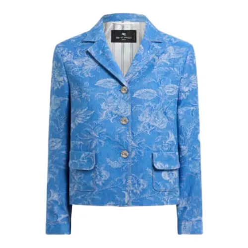 Etro - Jackets > Blazers - Blue - Etro - Modalova