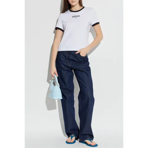 Versace - Tops > T-Shirts - White - Versace - Modalova