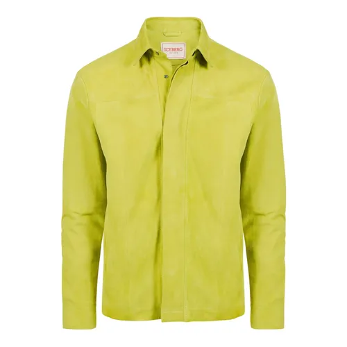 Jackets > Leather Jackets - - Iceberg - Modalova