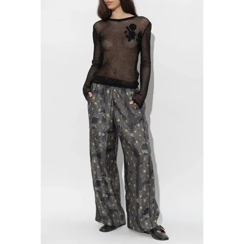 Trousers > Wide Trousers - - Ganni - Modalova