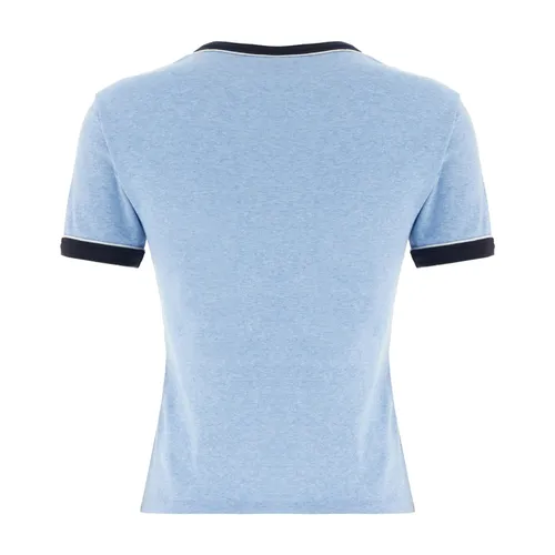 Chloé - Tops > T-Shirts - Blue - Chloé - Modalova