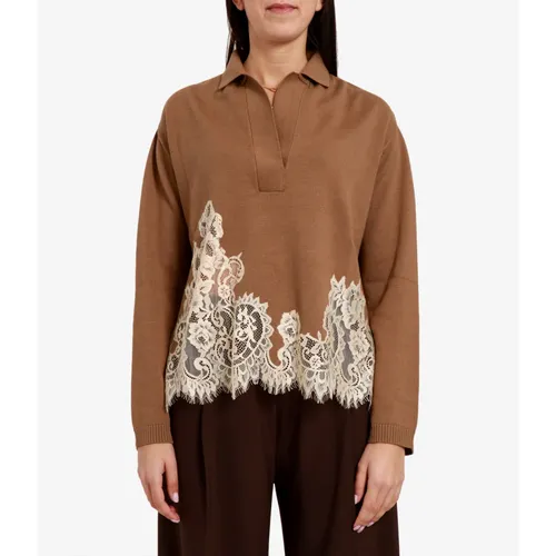 Knitwear > V-neck Knitwear - - Semicouture - Modalova