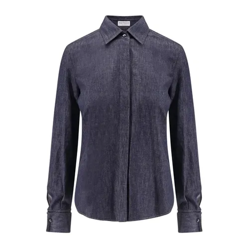 Blouses & Shirts > Shirts - - Brunello Cucinelli - Modalova