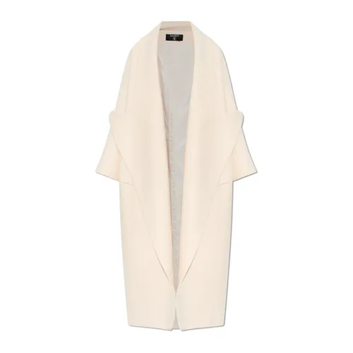 Coats > Single-Breasted Coats - - Balmain - Modalova