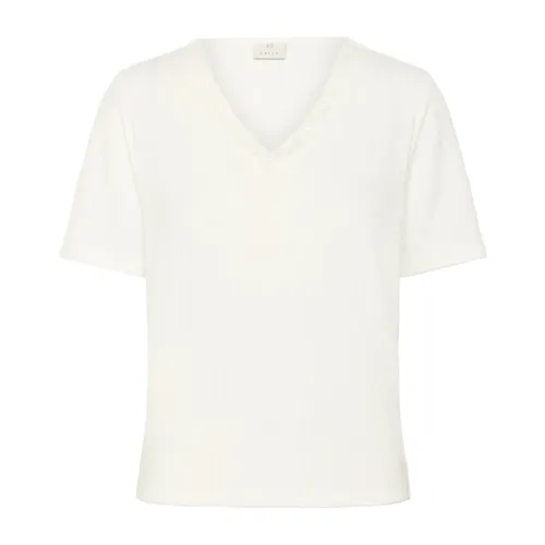 Kaffe - Tops > T-Shirts - White - Kaffe - Modalova