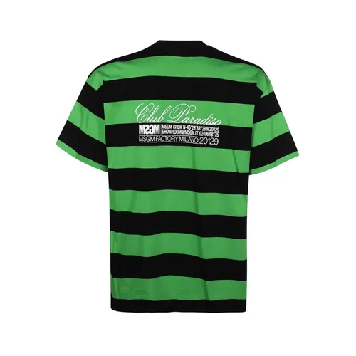 Msgm - Tops > T-Shirts - Green - Msgm - Modalova