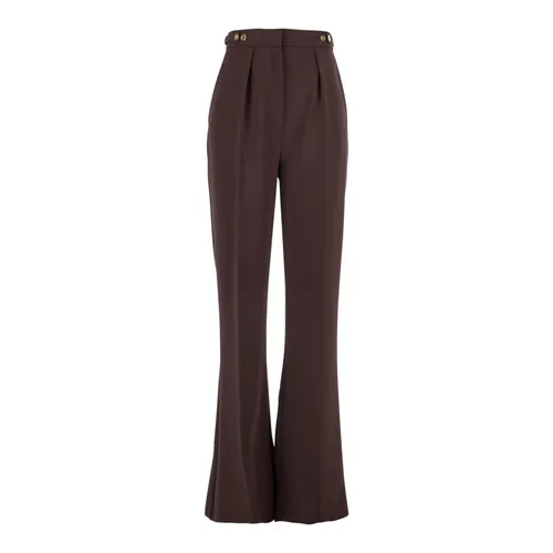 Trousers > Wide Trousers - - Elisabetta Franchi - Modalova