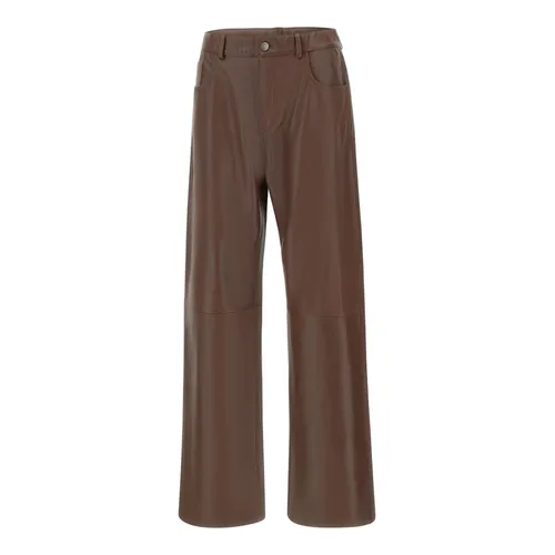 Trousers > Leather Trousers - - Haikure - Modalova