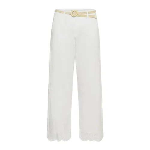 Trousers > Wide Trousers - - Cream - Modalova