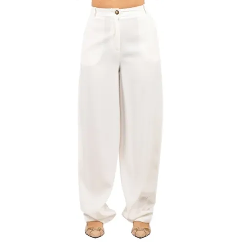 Trousers > Wide Trousers - - Elisabetta Franchi - Modalova