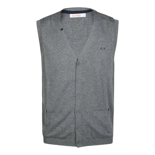 Sun68 - Jackets > Vests - Gray - Sun68 - Modalova