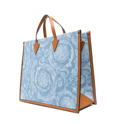 Versace - Bags > Handbags - Blue - Versace - Modalova