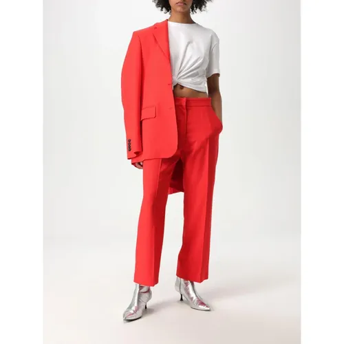 Trousers > Wide Trousers - - Msgm - Modalova