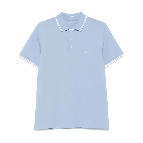 Fay - Tops > Polo Shirts - Blue - Fay - Modalova