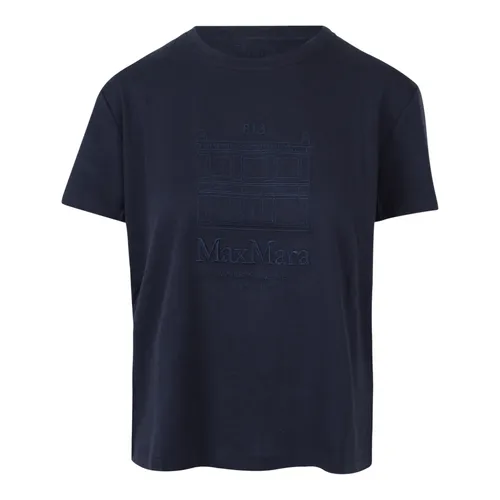 Max Mara - Tops > T-Shirts - Blue - Max Mara - Modalova