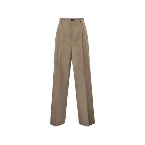 Trousers > Wide Trousers - - Fay - Modalova
