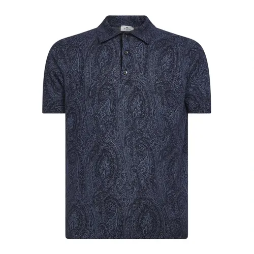 Etro - Tops > Polo Shirts - Blue - Etro - Modalova