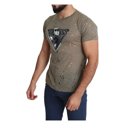 Guess - Tops > T-Shirts - Brown - Guess - Modalova
