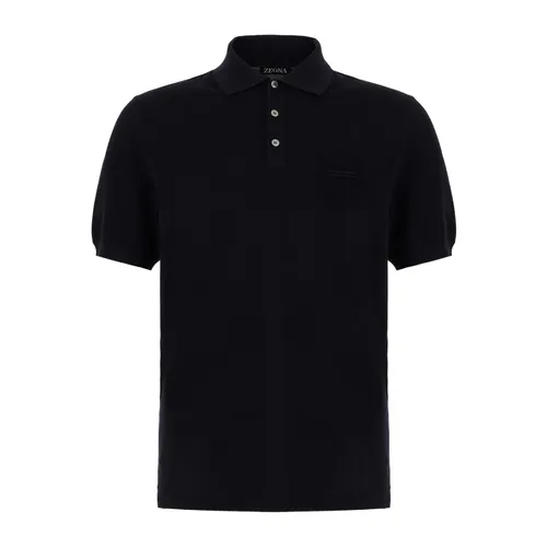 Zegna - Tops > Polo Shirts - Blue - Zegna - Modalova