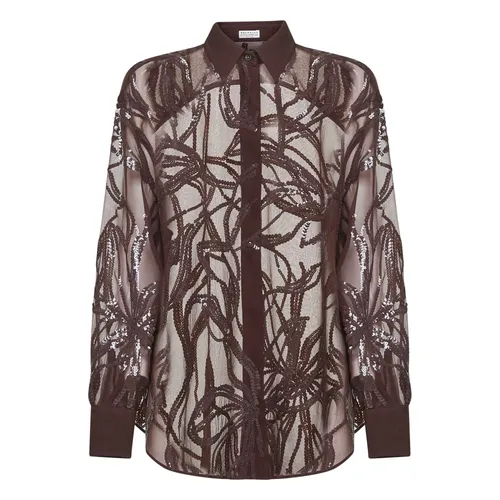 Blouses & Shirts > Shirts - - Brunello Cucinelli - Modalova
