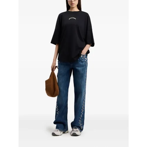 Tops > T-Shirts - - Palm Angels - Modalova