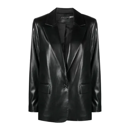 Jackets > Leather Jackets - - Alice + Olivia - Modalova
