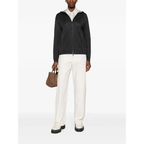 Sweatshirts & Hoodies > Zip-throughs - - Brunello Cucinelli - Modalova