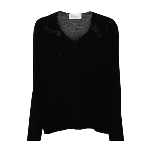 Knitwear > V-neck Knitwear - - Ermanno Scervino - Modalova