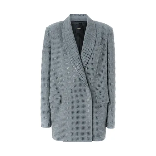 Pinko - Jackets > Blazers - Green - Pinko - Modalova