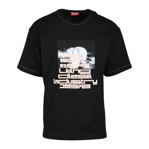 Diesel - Tops > T-Shirts - Black - Diesel - Modalova