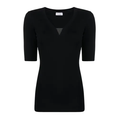 Knitwear > V-neck Knitwear - - Brunello Cucinelli - Modalova
