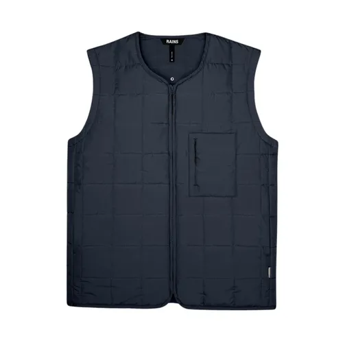 Rains - Jackets > Vests - Blue - Rains - Modalova