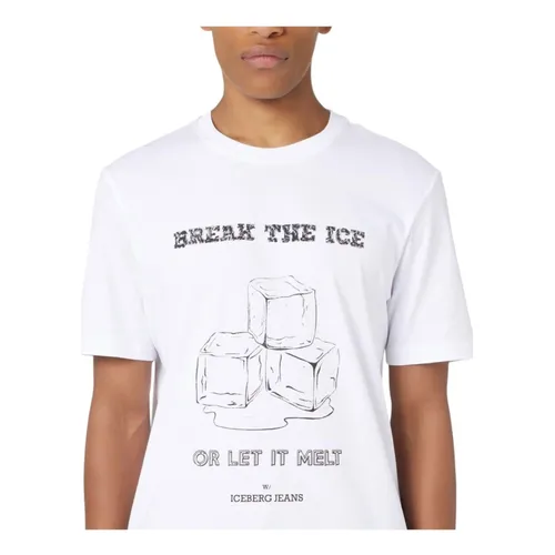 Iceberg - Tops > T-Shirts - White - Iceberg - Modalova