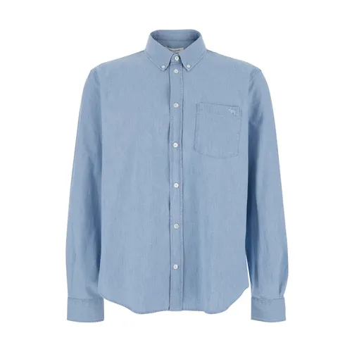 Shirts > Denim Shirts - - Maison Kitsuné - Modalova