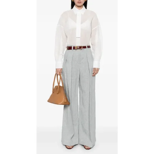 Trousers > Wide Trousers - - Brunello Cucinelli - Modalova
