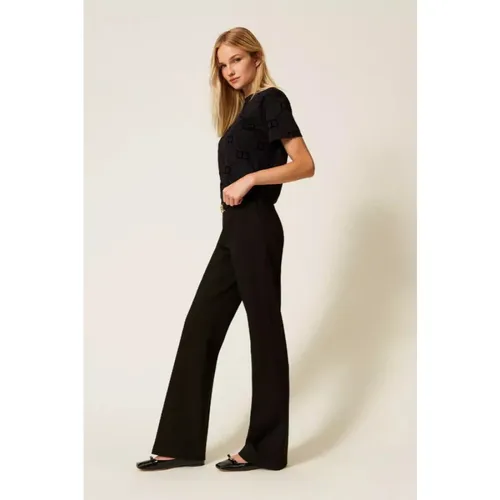 Trousers > Wide Trousers - - Twinset - Modalova