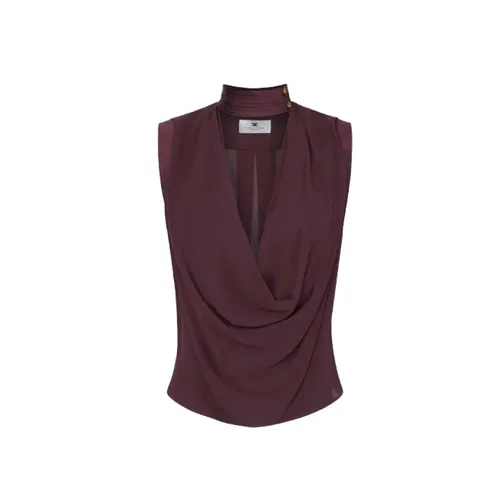 Tops > Sleeveless Tops - - Elisabetta Franchi - Modalova