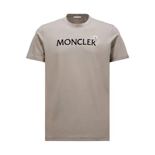 Moncler - Tops > T-Shirts - Beige - Moncler - Modalova