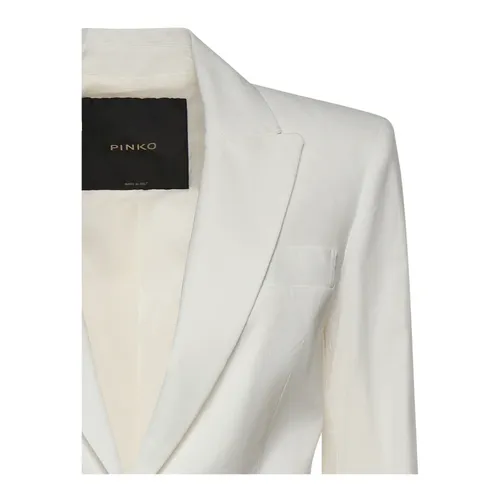 Pinko - Jackets > Blazers - White - Pinko - Modalova