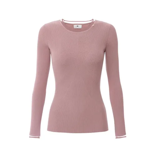 Knitwear > Round-neck Knitwear - - Elisabetta Franchi - Modalova