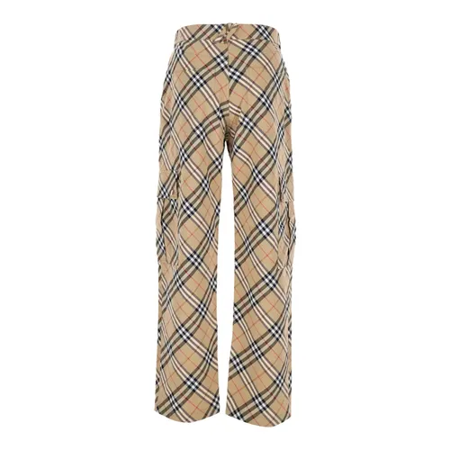 Trousers > Straight Trousers - - Burberry - Modalova