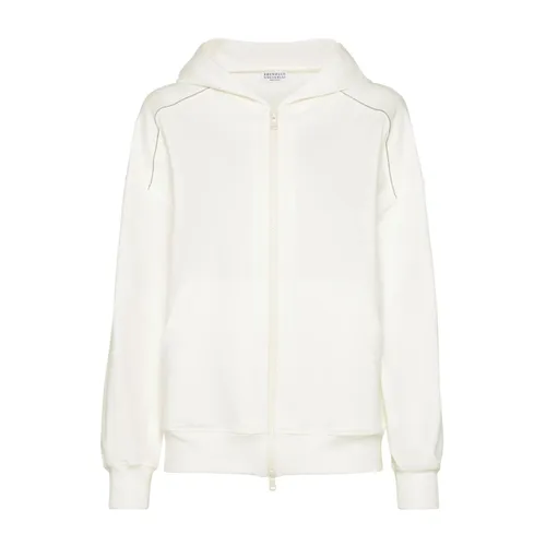 Sweatshirts & Hoodies > Zip-throughs - - Brunello Cucinelli - Modalova