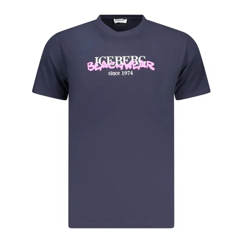 Iceberg - Tops > T-Shirts - Blue - Iceberg - Modalova