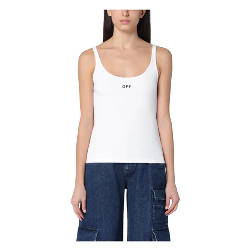 Off - Tops > Sleeveless Tops - - Off White - Modalova