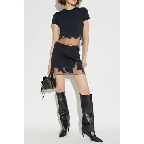 Diesel - Tops > T-Shirts - Black - Diesel - Modalova